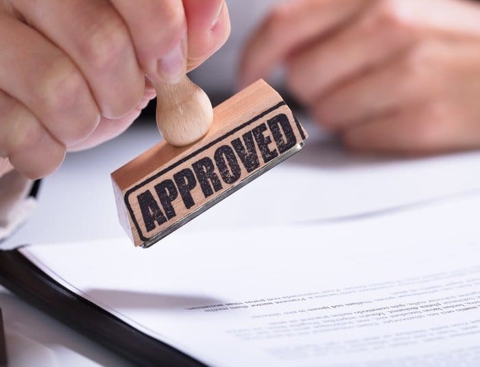 Approval of business license and permit application