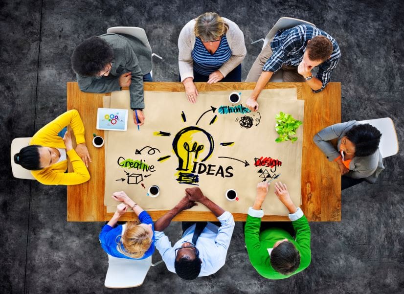 People brainstorming business ideas