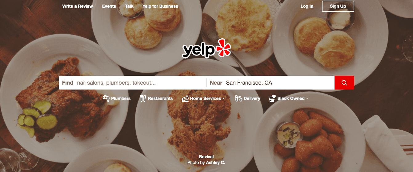 The Yelp website for searching good cleaning companies