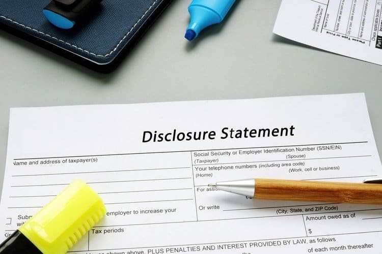 Franchise disclosure agreement