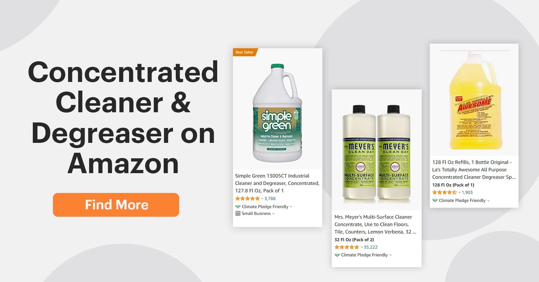 Screenshot of concentrated cleaner degreaser from Amazon website
