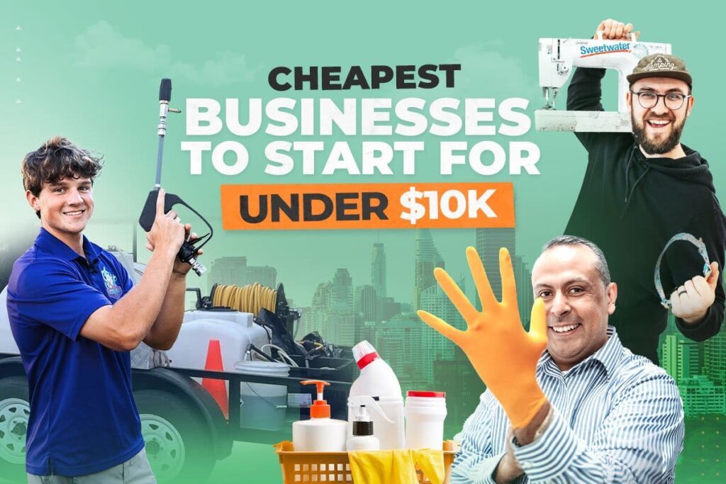 male business owners showing the tools and equipments