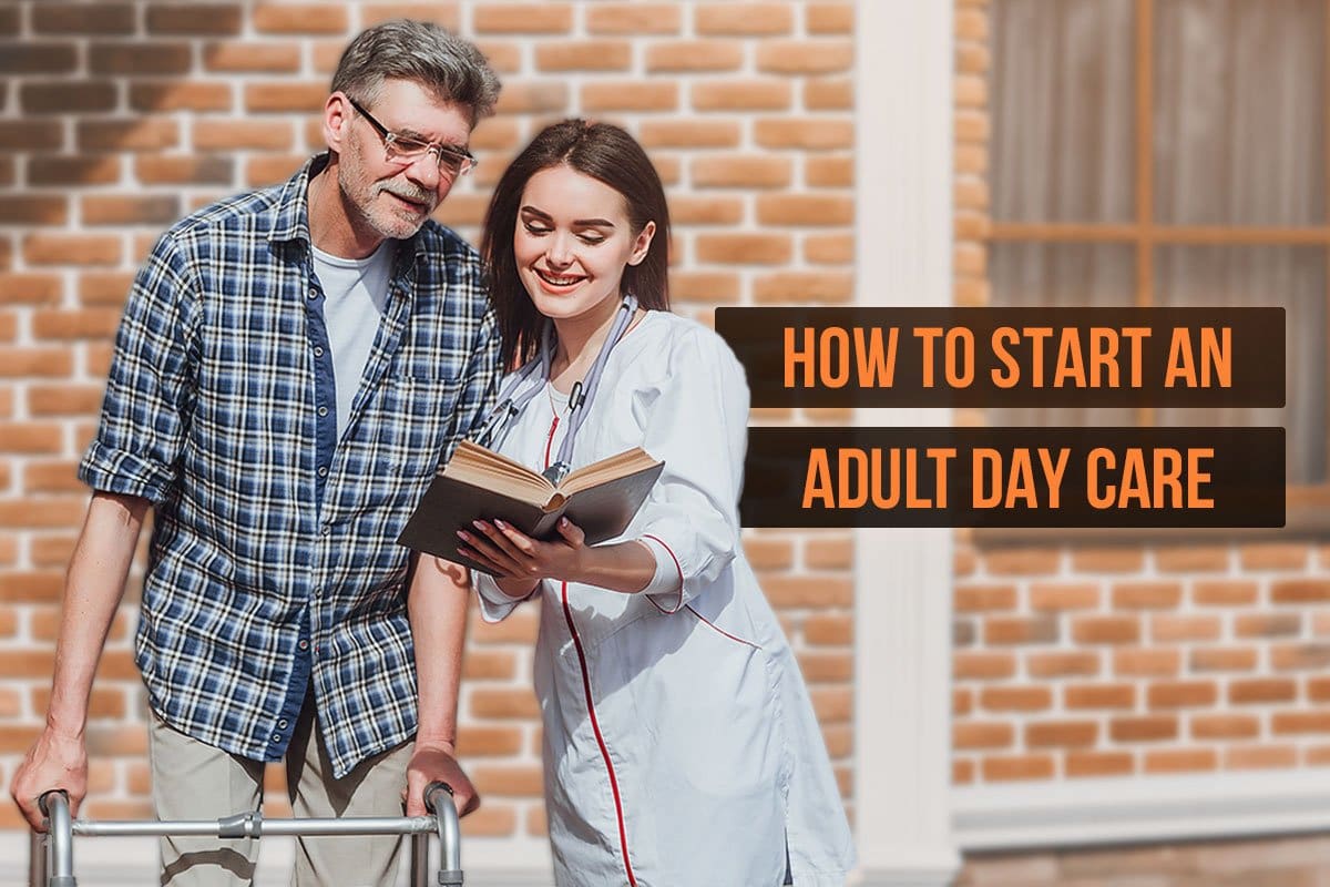 Care giver accompanying an old man