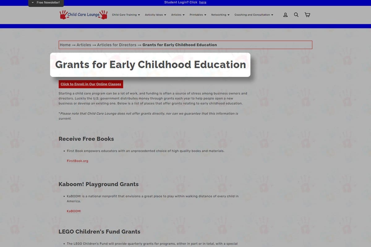 How to Start a Day Care (in 9 Simple Steps) 8 Childcarelounge website early childhood education