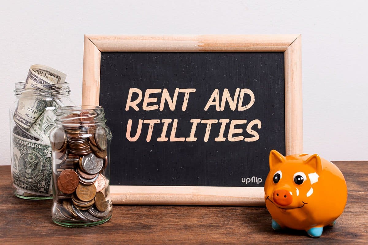 Piggy bank with money in a jar