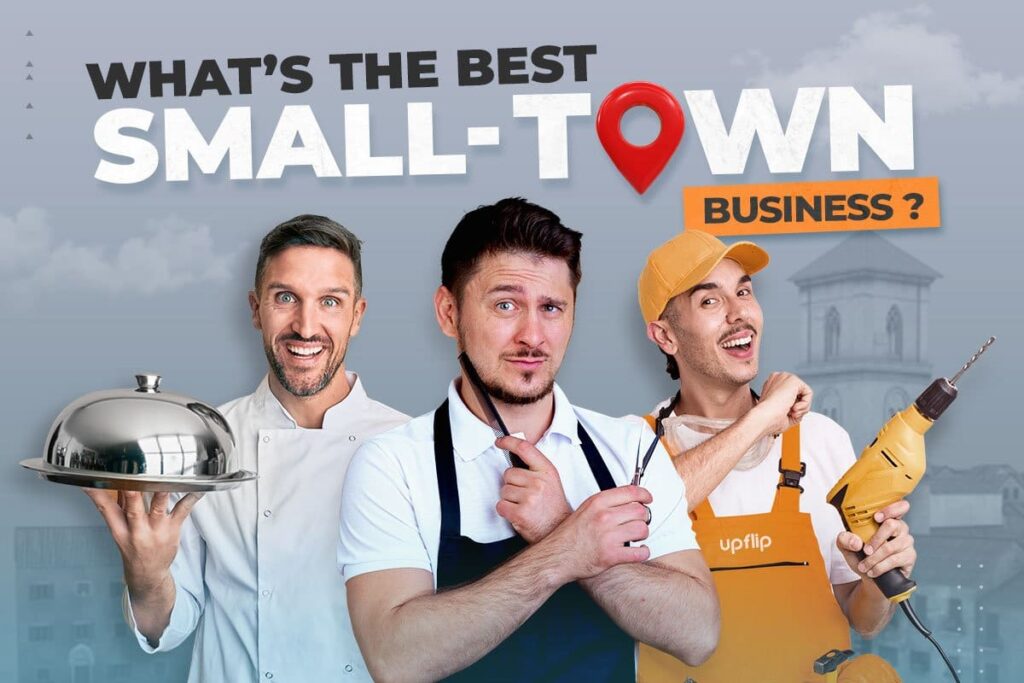 Small town chef, barber, and handyman introducing UpFlip’s small-town business guide