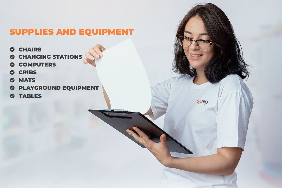 Young woman checking the document