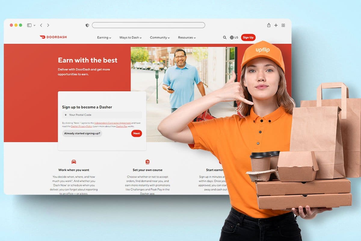 47 Best Side Hustle Ideas (for 2025) 11 DoorDash screenshot