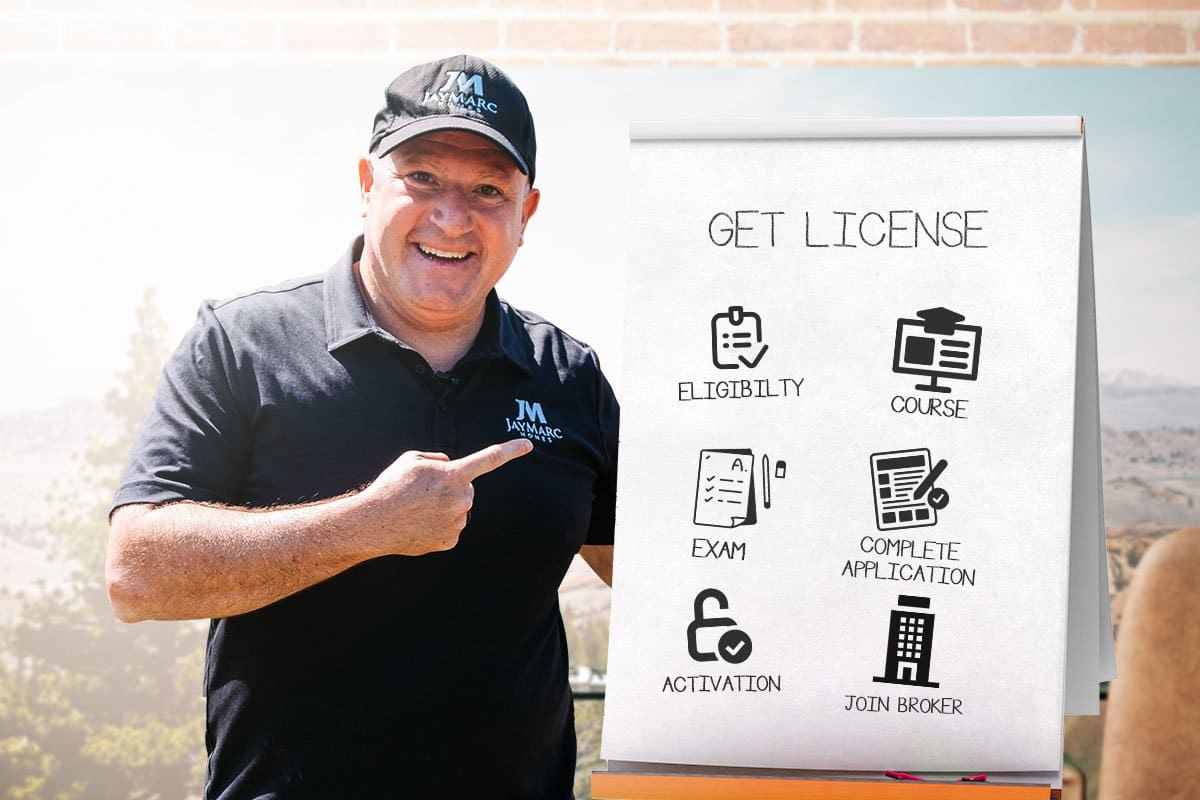 Developer presenting on the real estate licensing process