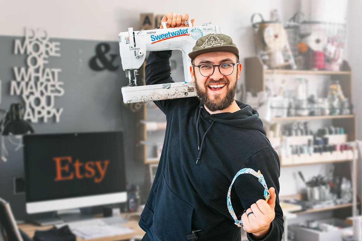 522 Etsy Shop Names You’ll Love (2025) 4 TagPup owner Vlad in his studio