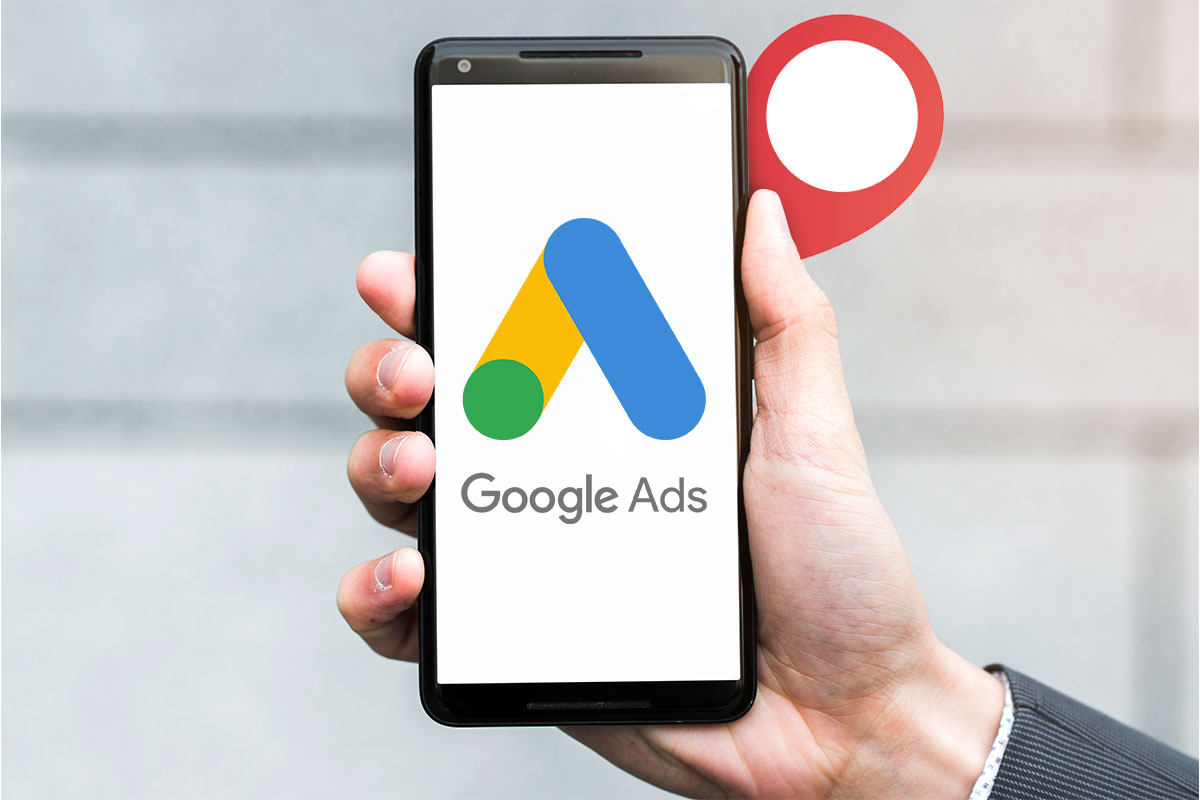 Google Ads icon on a smart phone.