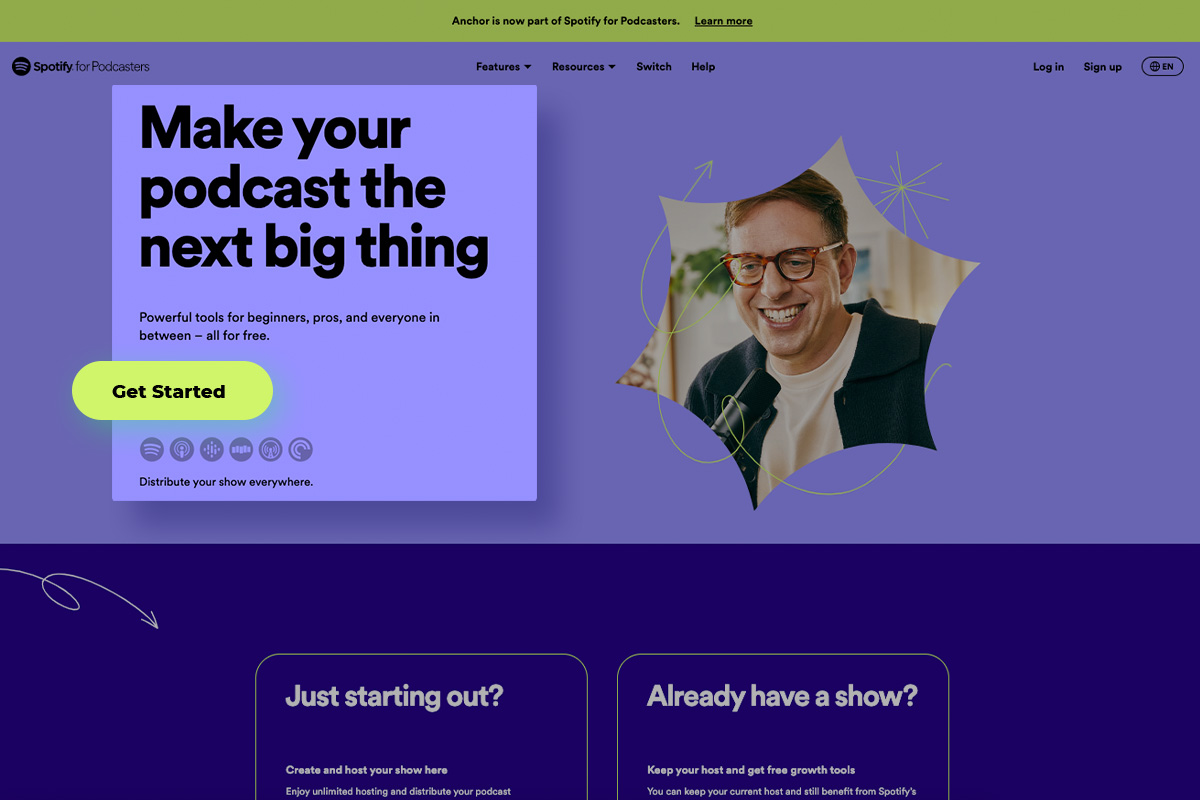 How to Start a Podcast: The Ultimate Guide (2025) 20 screenshot of podcast on spotify from spotify website